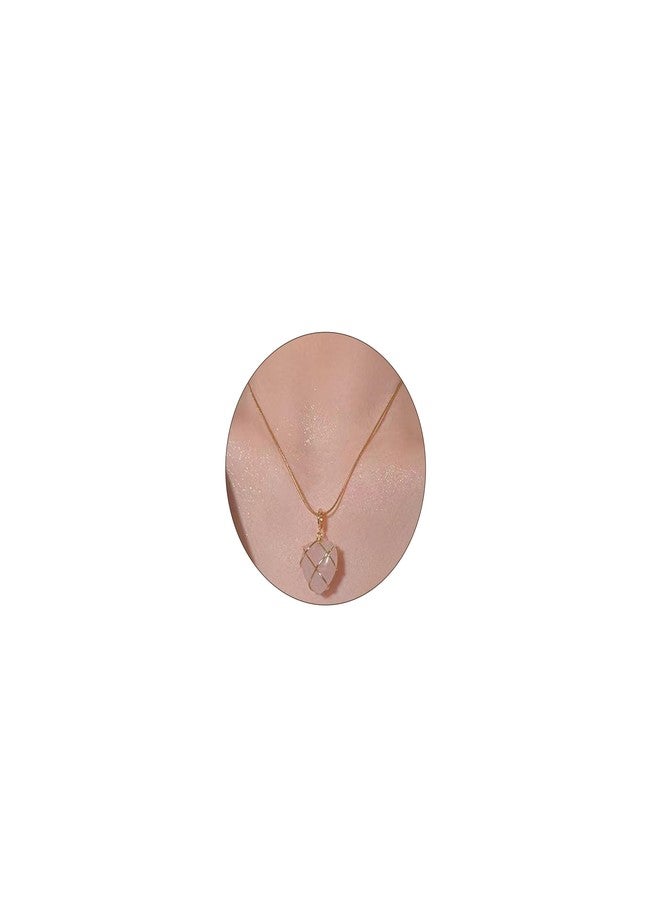 JAVARNV Stocking Stuffers Holiday Outfits for Women 2024 Crystal Heart Choker Necklace Dainty Crystal Stone Heart Pendant Necklace Gold Chain Necklace Jewelry Christmas Gift for Women (Pink) Valentine's Day Gifts - Image 1